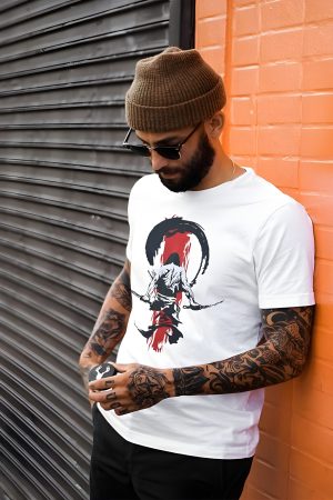 Miyamoto Musashi White Regular T-Shirt For Men