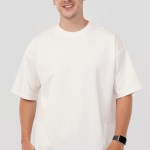 White Plain Oversized T-Shirt For Men