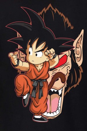Dragon Ball Black Oversized T-Shirt For Men - Image 3