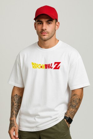 Dragon Ball Z White Oversized T-Shirt For Men - Image 2