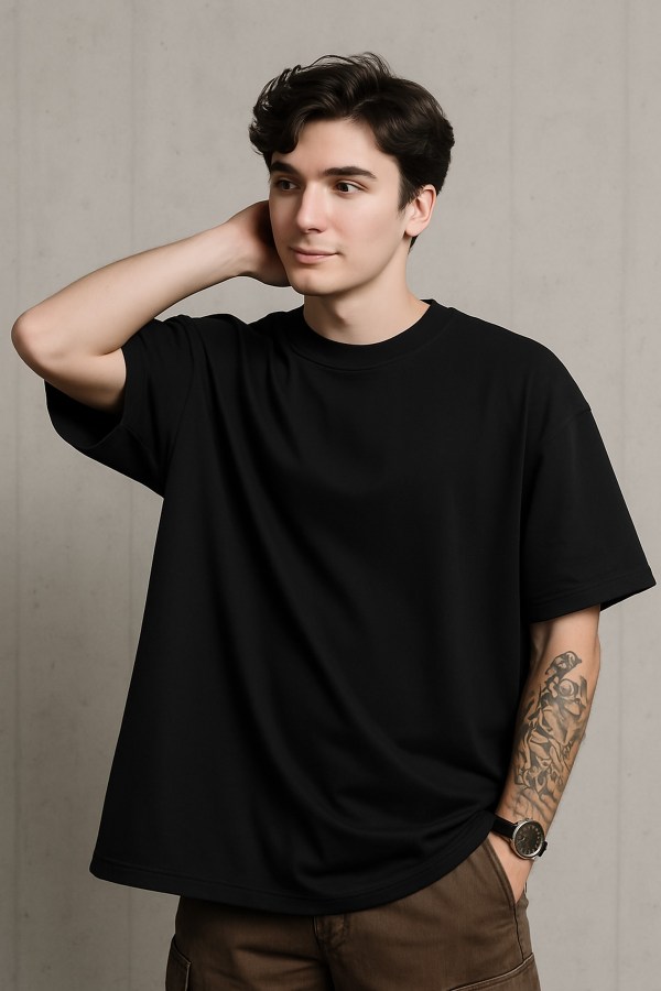 Sukuna Black Oversized T-Shirt For Men - Image 2