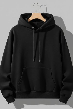 Alien Space Black Premium Hoodie - Image 3