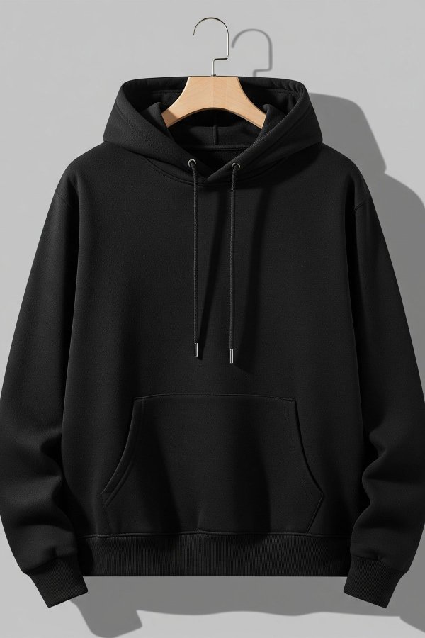 Alien Space Black Premium Hoodie - Image 3