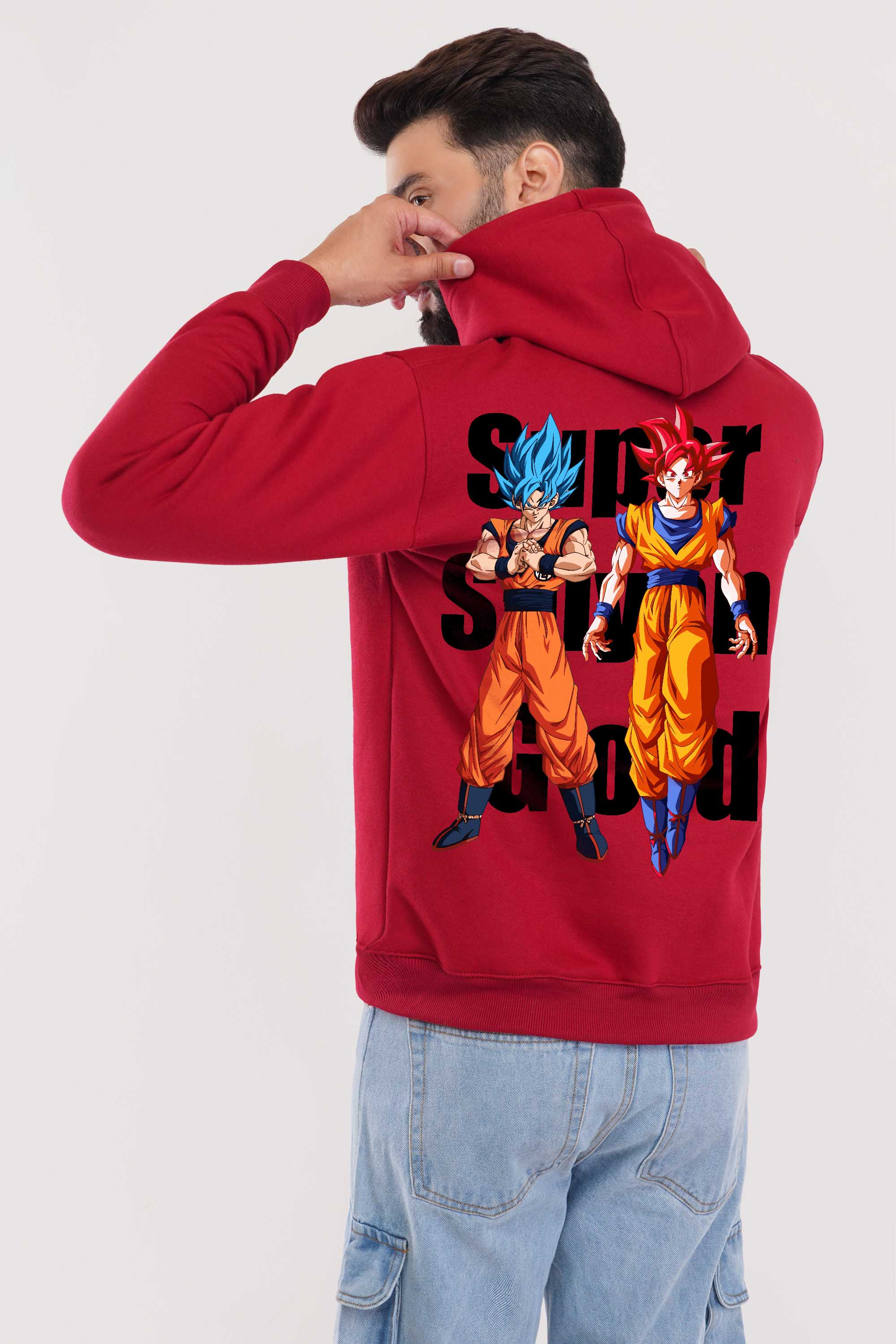 Goku Red Hoodie For Men