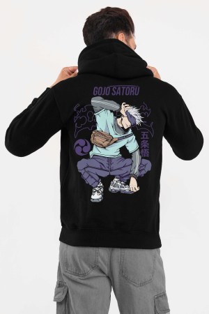 Gojo Satoru Black Hoodie