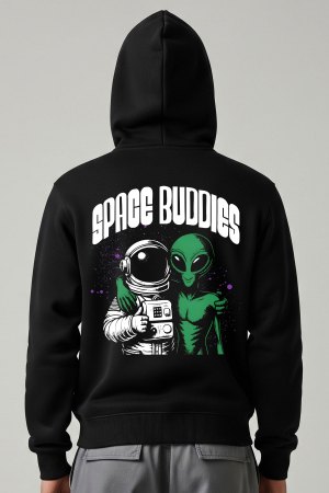 Space Black Hoodie For Men - Image 6