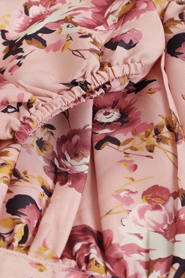 Peach Cotton Blend Western Dress - Image 5