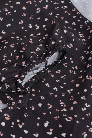 Black Cotton Blend Casual Western Dress - Image 6