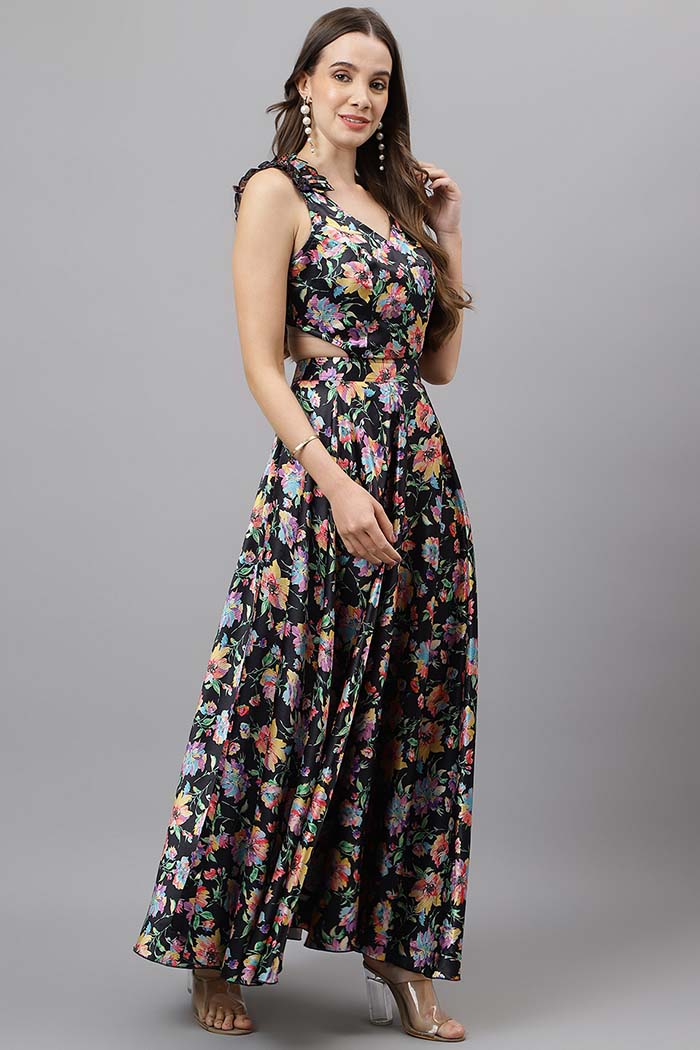 Multicolor Western Dress