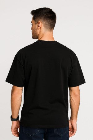 You Get What you Fucking Deserve Black Oversized T-Shirt - Image 3
