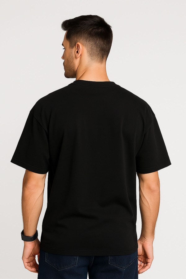 You Get What you Fucking Deserve Black Oversized T-Shirt - Image 3