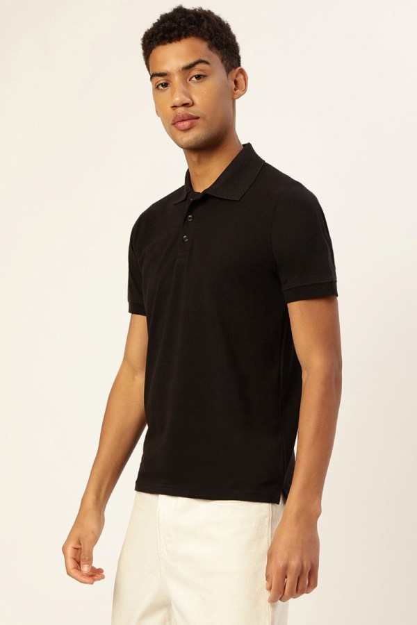 Black polo T-shirt - Image 5