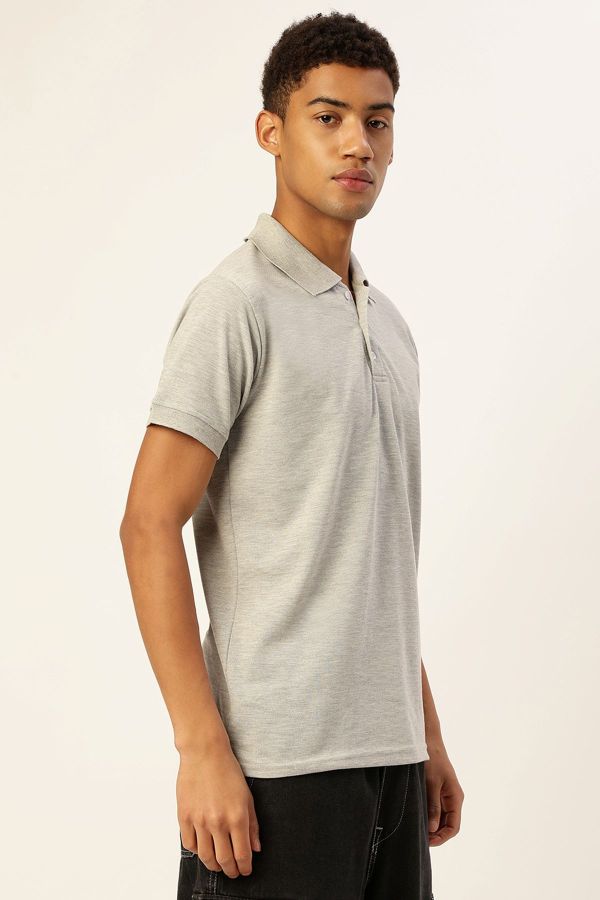 Grey Polo T-Shirt - Image 5