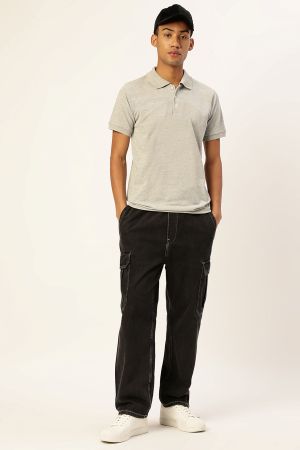 Grey Polo T-Shirt - Image 2