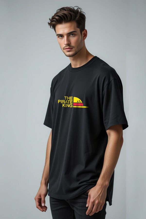 The Pirate King Black Oversized T-Shirt - Image 2