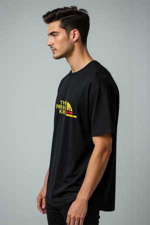 The Pirate King Black Oversized T-Shirt - Image 3