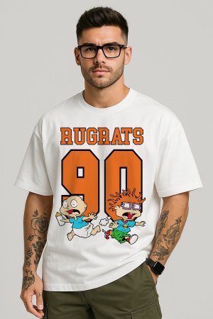 Rugrats White Oversized T-Shirt - Image 2