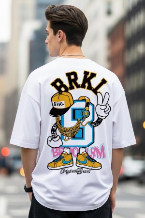 BRKL White Oversized T-Shirt