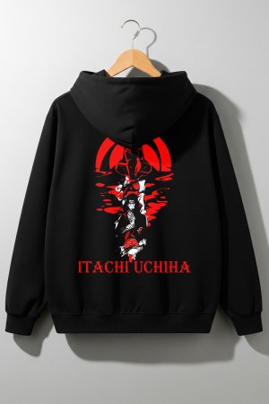 Itachi Black Premium Hoodie - Image 4