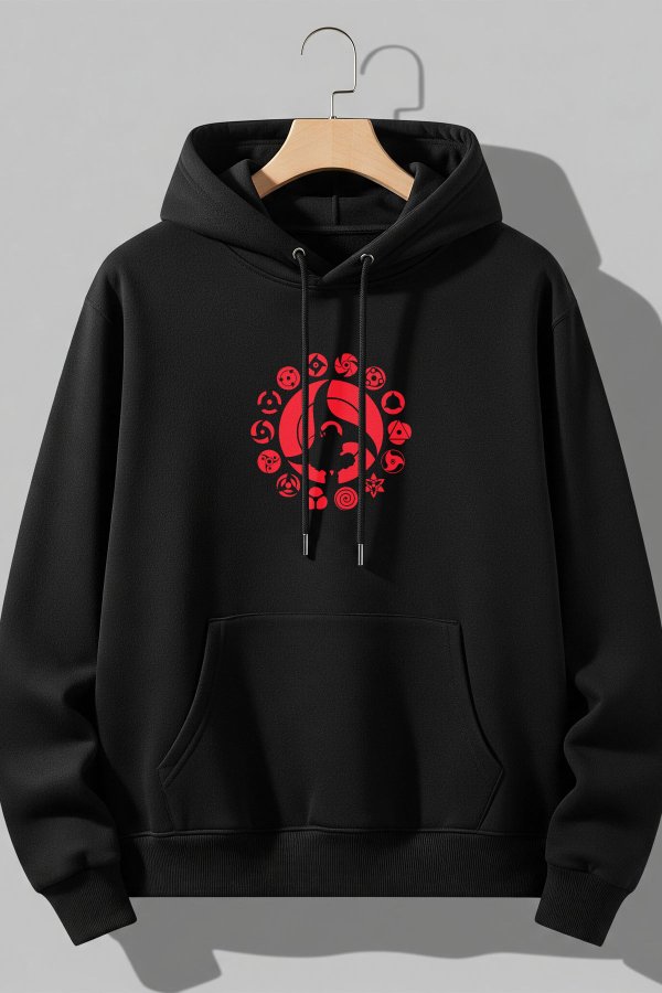 Itachi Black Premium Hoodie - Image 3