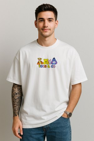Winnie Pooh White Oversized T-Shirt - Image 2