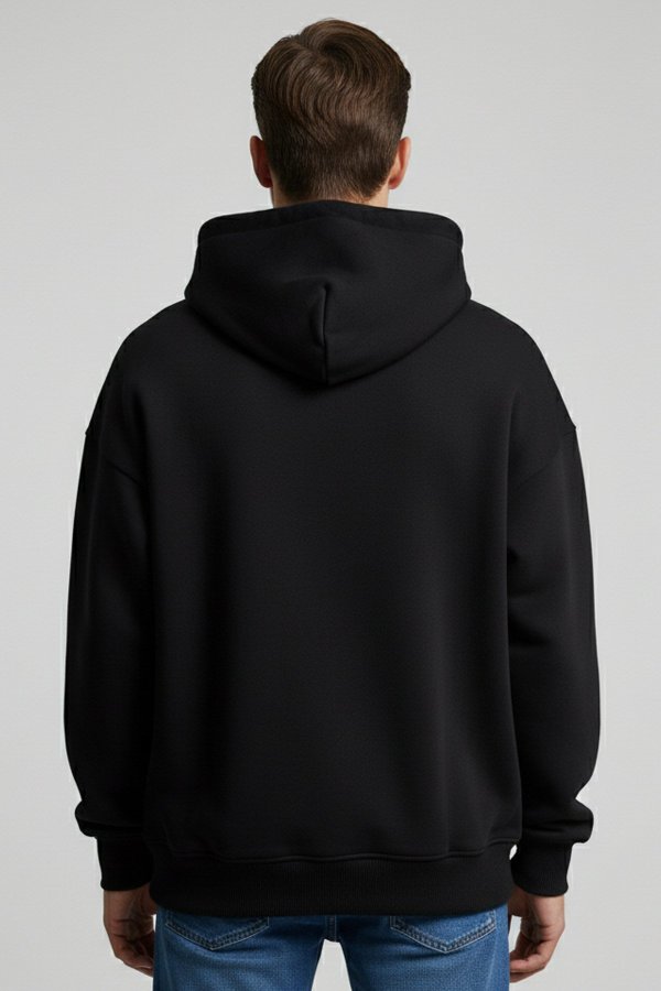 Great Power Black Oversized Hoodie - Image 5