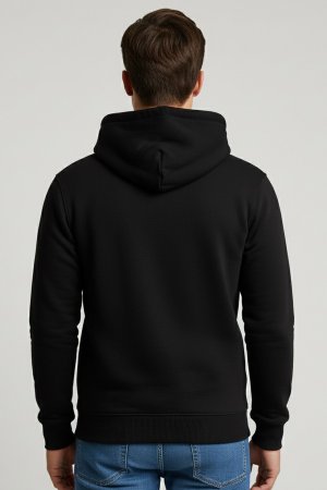 Badminton Black Premium Hoodie - Image 5