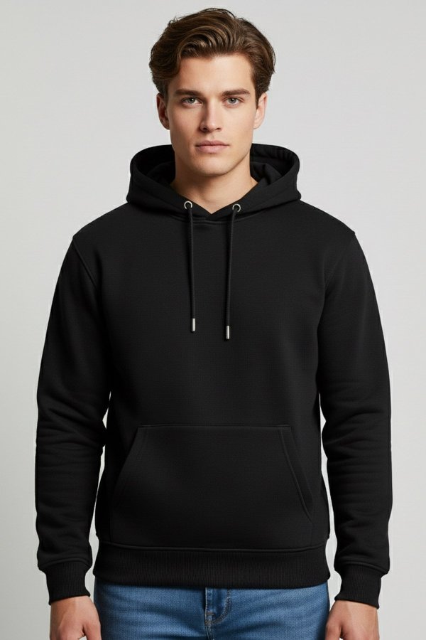 Alien Space Black Premium Hoodie - Image 2