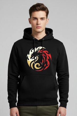 Gold Dragon Black Premium Hoodie - Image 2