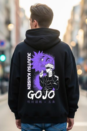 Gojo Black Oversized Hoodie