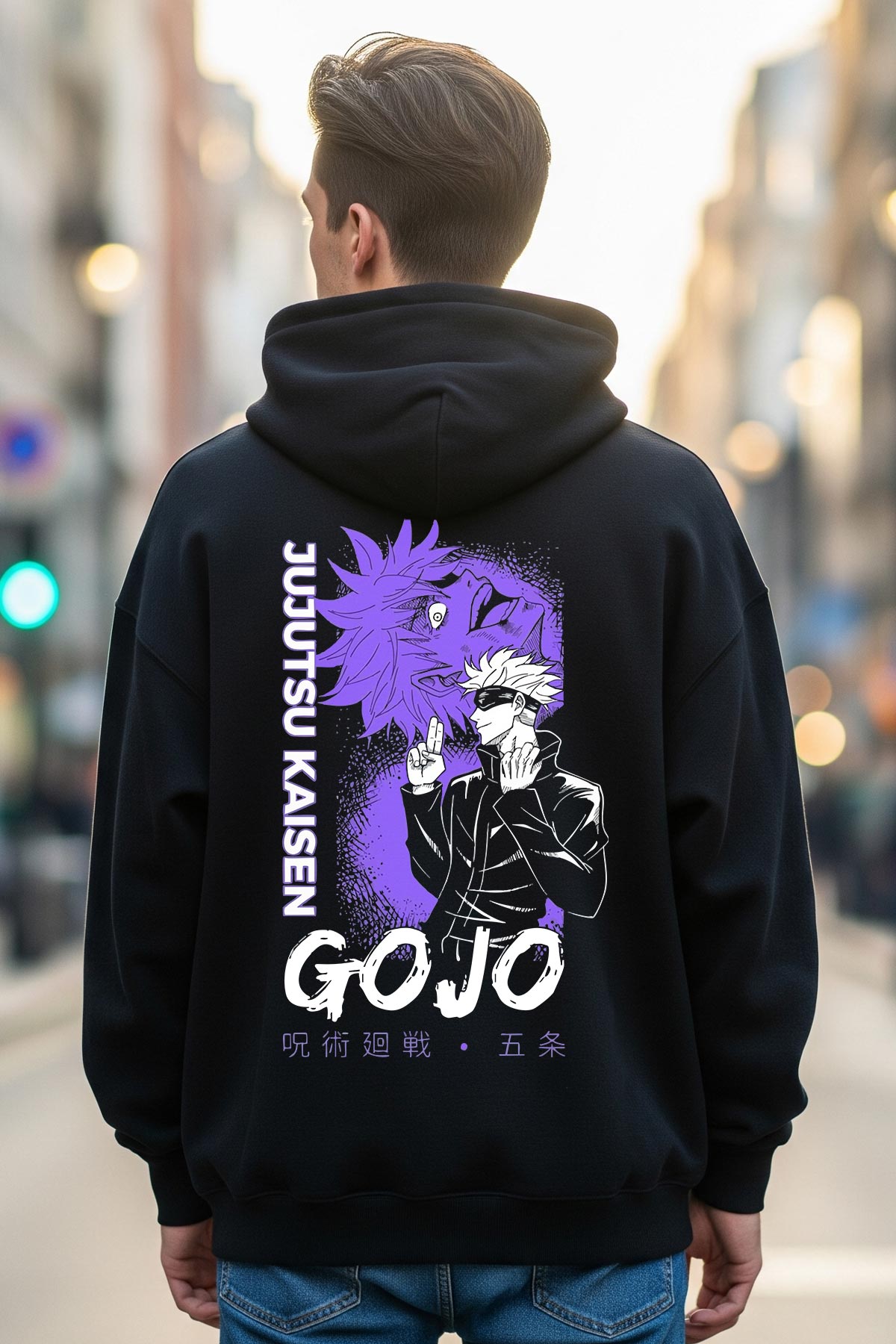 Gojo Black Oversized Hoodie