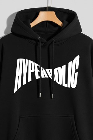 Hyperbolic Black Oversized Hoodie - Image 3