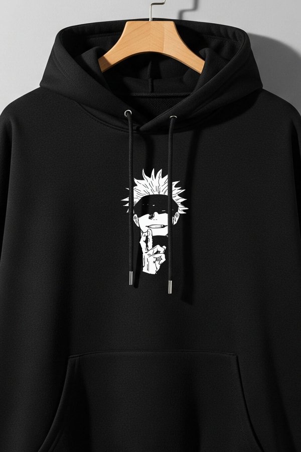 Gojo Black Oversized Hoodie - Image 4