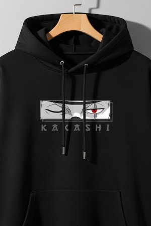 Kakashi Hatake Black Oversized Hoodie - Image 3