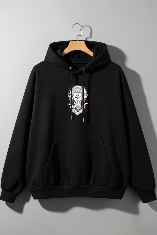 Gojo Black Oversized Hoodie - Image 2