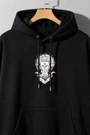 Gojo Black Oversized Hoodie - Image 3