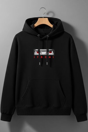 Itachi Black Oversized Hoodie - Image 2