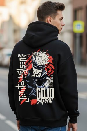 Gojo Black Oversized Hoodie