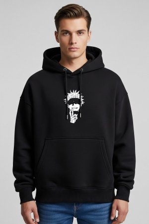 Gojo Black Oversized Hoodie - Image 2