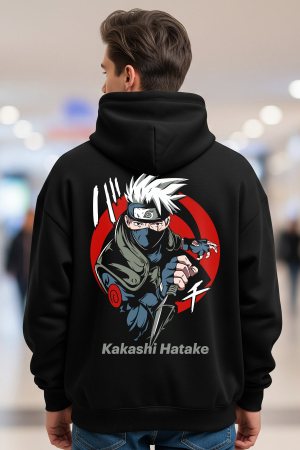 Kakashi Hatake Black Oversized Hoodie