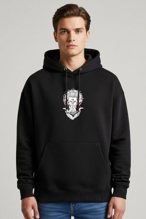 Gojo Black Oversized Hoodie - Image 4