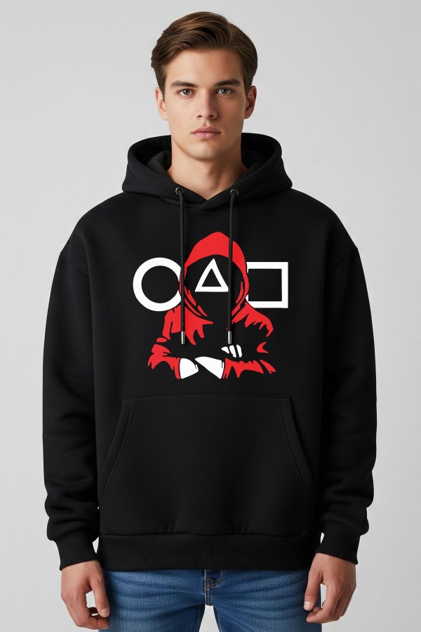 O Black Oversized Hoodie - Image 4