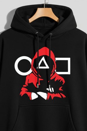 O Black Oversized Hoodie - Image 3